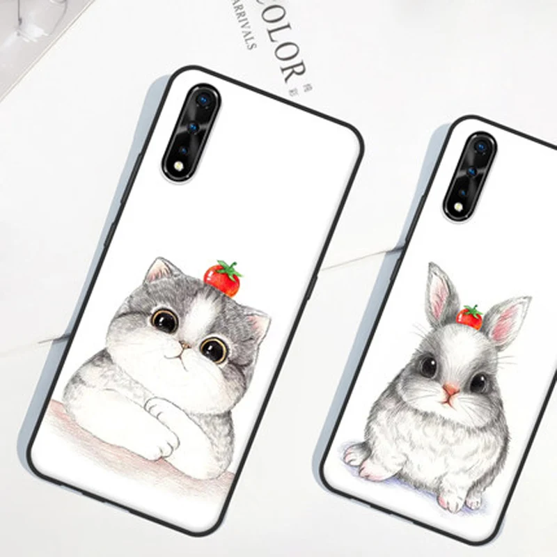 6.38&quot Silicone coque For vivo IQOO Neo case IQOONeo back cover retro Painted soft Protect Shell fundas | Мобильные телефоны и