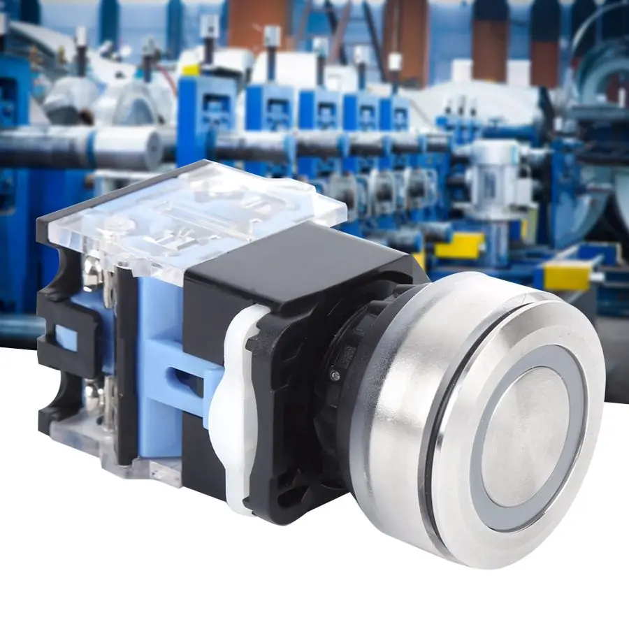 Кнопочный переключатель 30 мм 220 В переменного тока без светильник промышленные