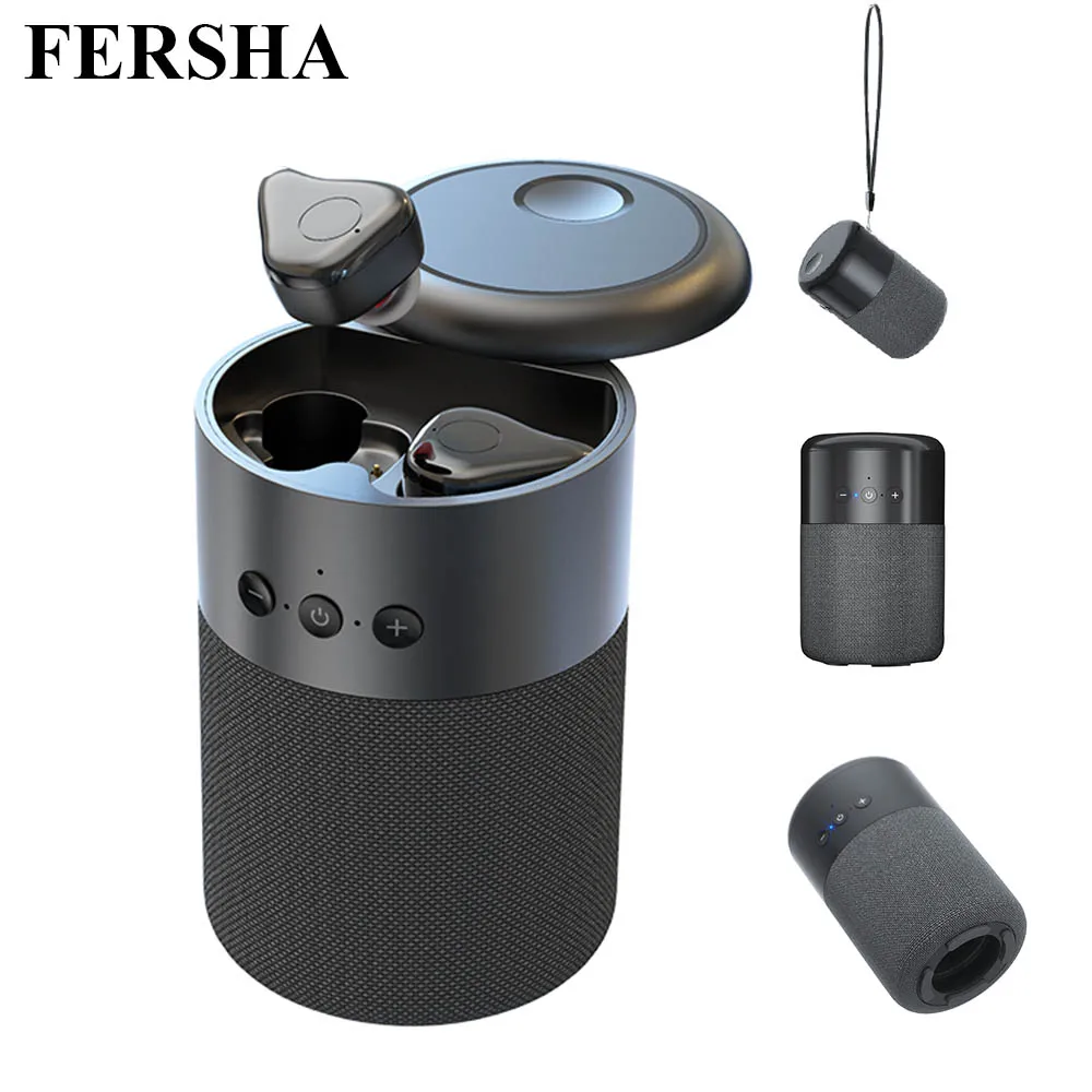 

Wireless Earphones TWS Bluetooth 5.0 Earbuds Noise Cancelling Sports Waterproof Earbud & Bluetooth-compatible Speaker 2 in 1