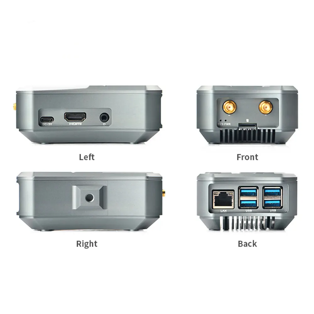 Металлический Чехол NanoPi M4B/M2V2 CNC Combo Rockchip FriendlyELEC RK3399 SoC 2 4G & 5G двухдиапазонный WiFi +