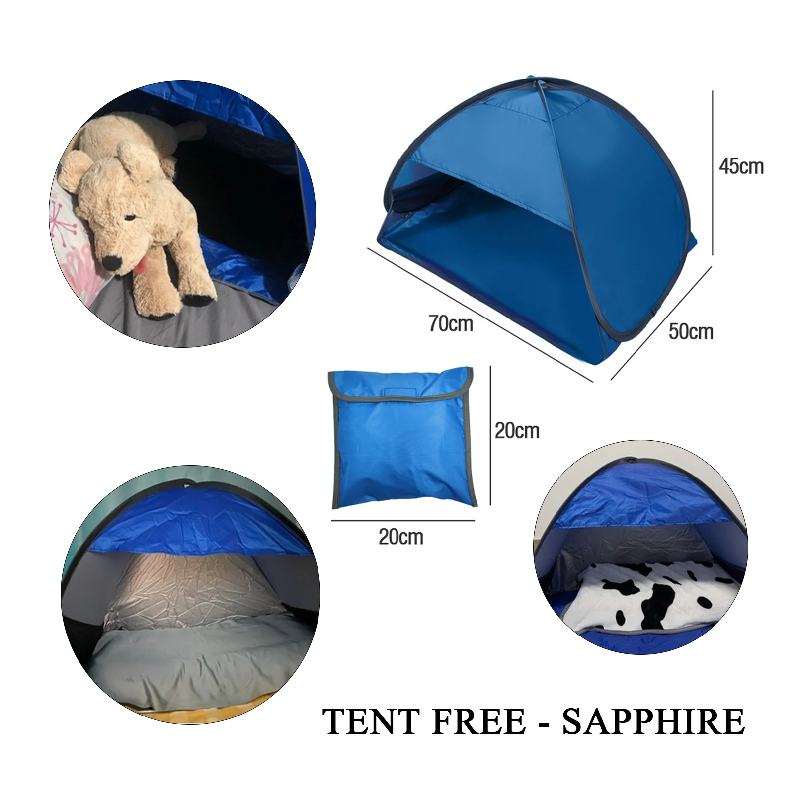 

Portable Pet PopupTent Outdoor Washable Folding Pet Tent Camping Shelter Durable And Waterproof For Your Loved Pets