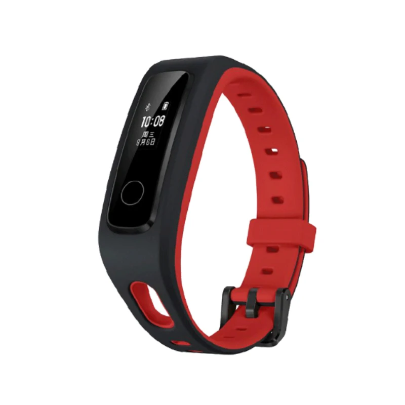 Red Huawei Honor Band 4 Беговая Версия смарт-браслет 50 м Водонепроницаемый фитнес-трекер сенсорный экран уведомления о звонках - Цвет: Red