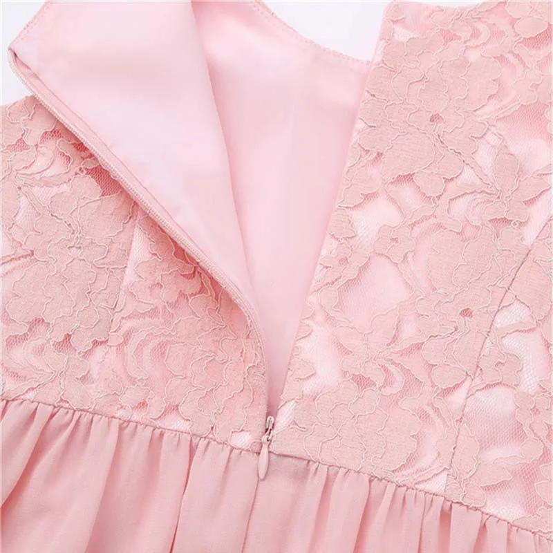 Цветочные кружевные платья подружки невесты Детские для девочек без рукавов с