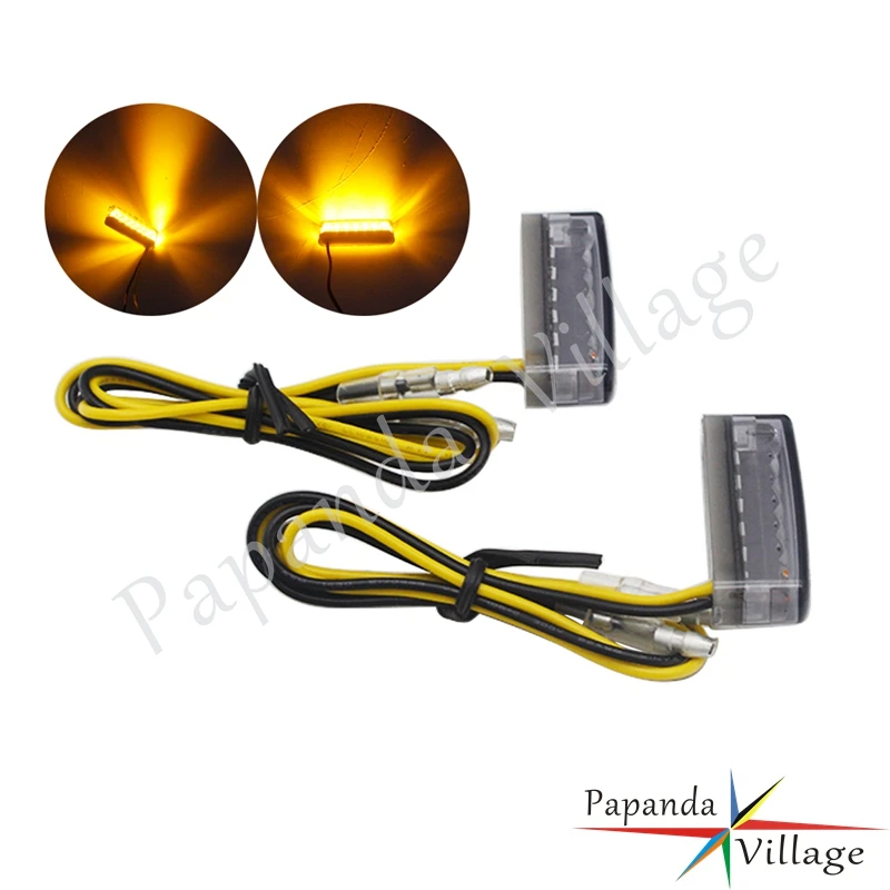 Светодиодный мини индикатор поворота заднего тормоза для Yamaha Honda Suzuki Kawasaki Chopper