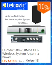 Leicozic 8 каналов усилитель Сигнала Антенна распределитель системы аудио РЧ дистрибьютор для записи интервью беспроводной микрофон