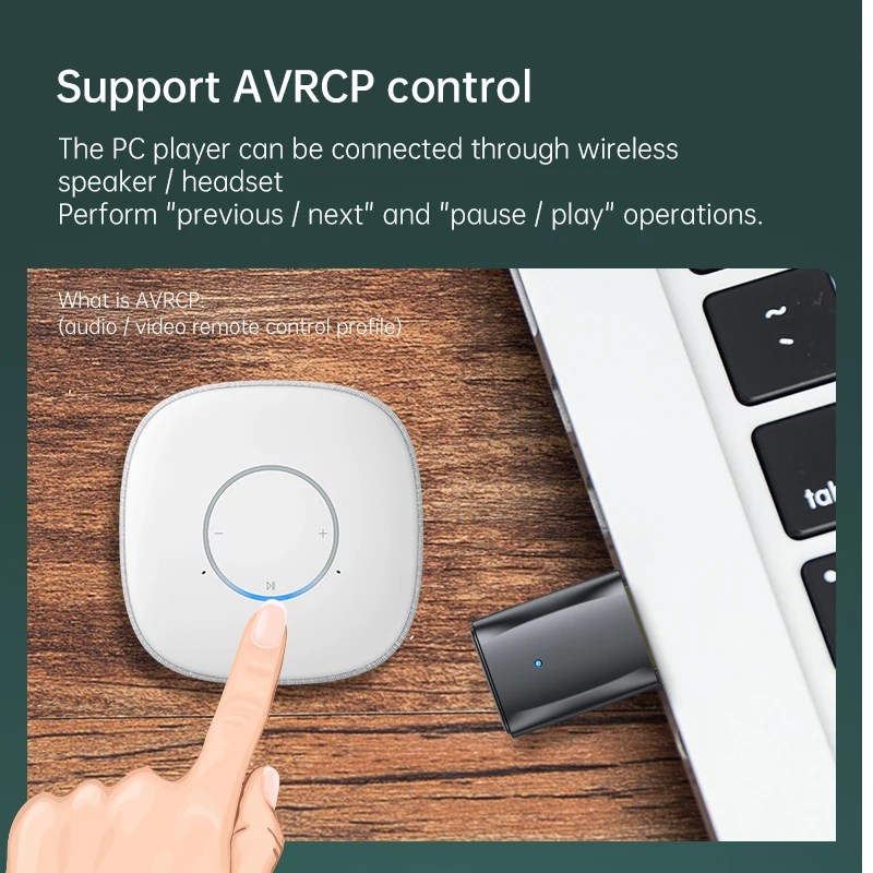 

USB Bluetooth Adapter Bluetooth Transmitter With Call Bluetooth 5.0 Receiver Transmitter Two In One Hot Sale