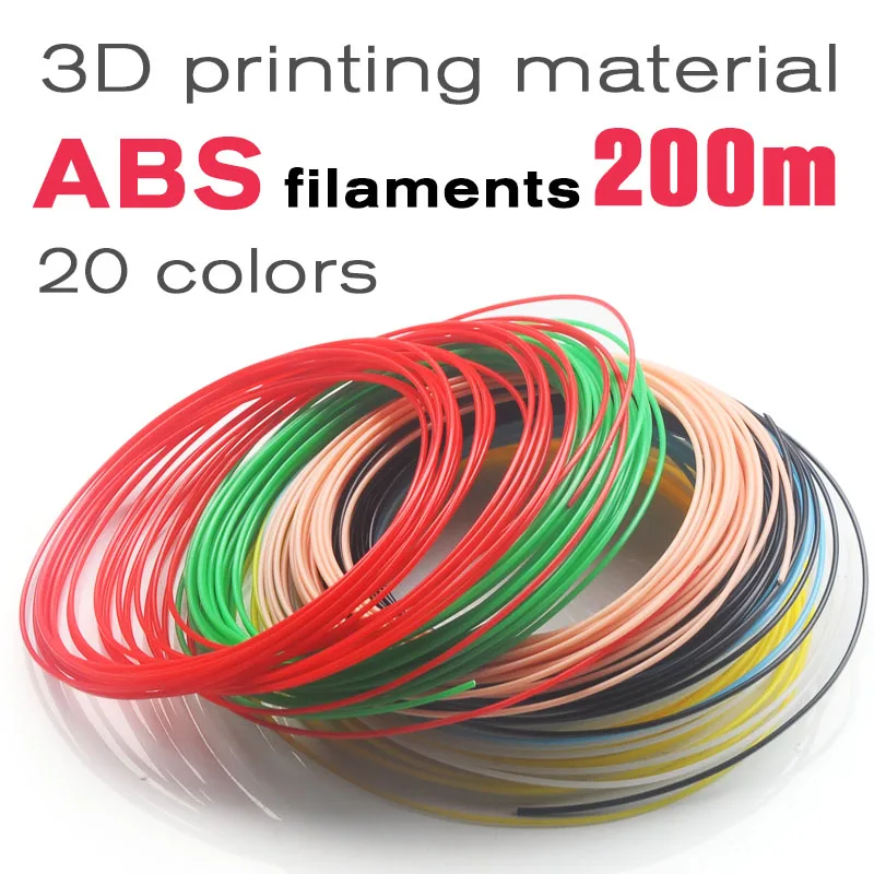 Качественный продукт пластик для 3d ручки 20 цветов 1.75mm abs 3д ручка 3 д pen plastic filament pla