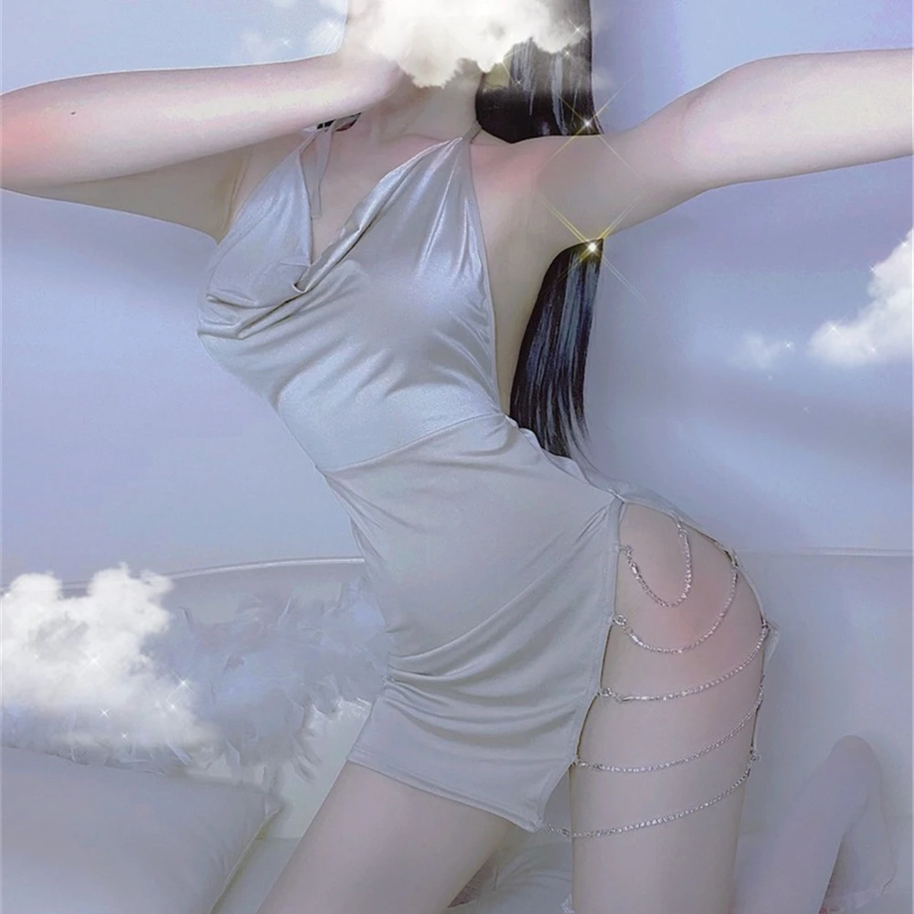 

Summer Black Women Sexy Halter V Neck Night Club Dress Bandage Female Solid Diamonds Chic Mini Dress Ladies Clubwear Partywear