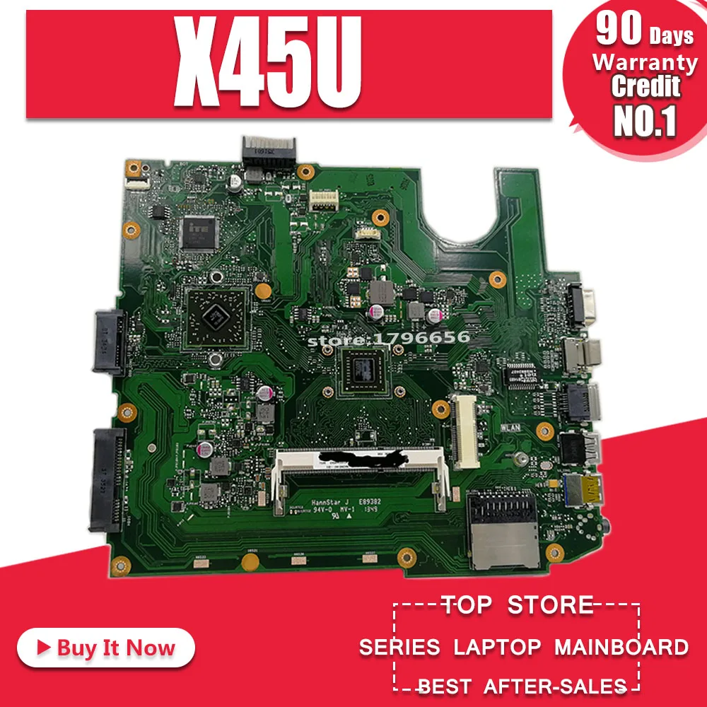 

Оригинальная материнская плата для For Asus A45U K45U X45U с REV 2,2 60-NAOMB1401-D01 60-NAOMB1502-B01 100% протестированная Рабочая