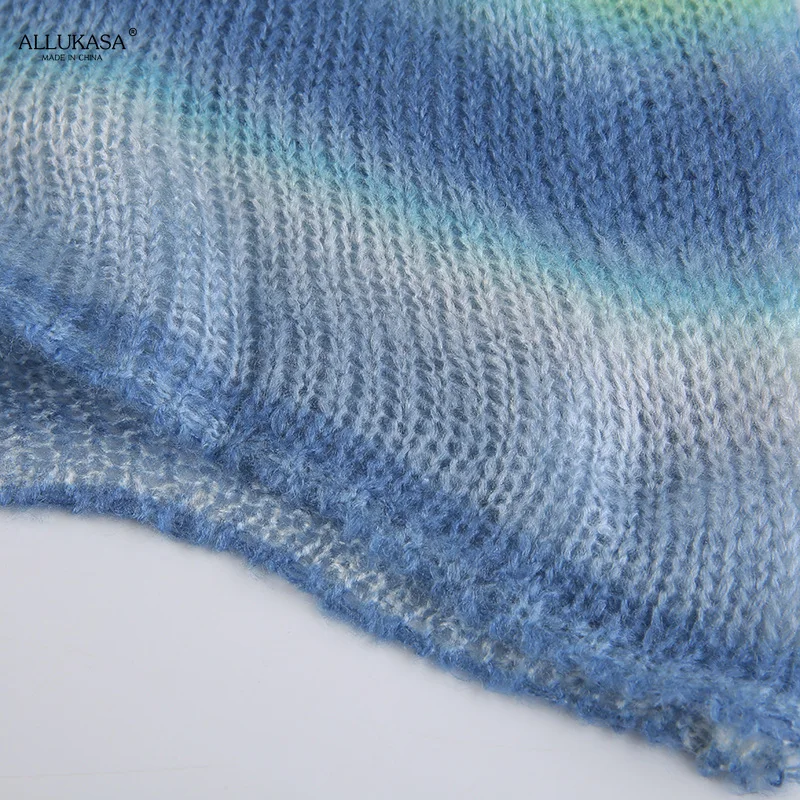 Женское трикотажное мини-платье с длинным рукавом и открытой спиной | Женская