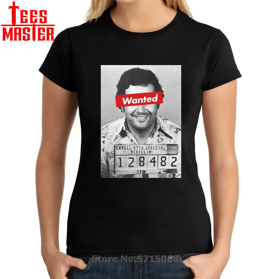 Хотел Pablo Escobar нарко женская футболка в стиле хип-хоп футболки Camisetas рубашка