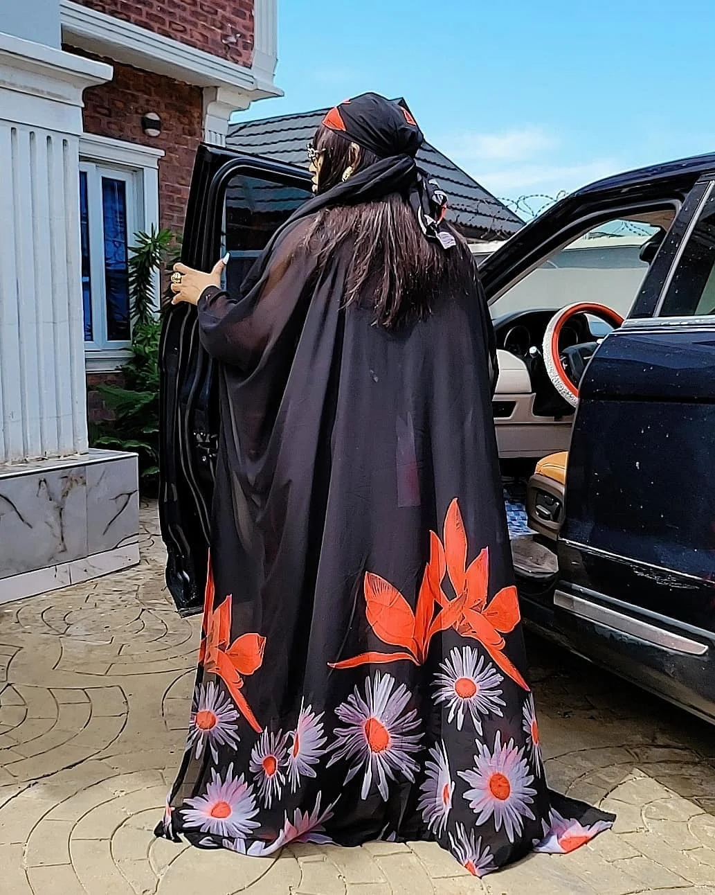 

African mom fashion suit skirt ethnic clothing chiffon shirt digital printed wide leg pants