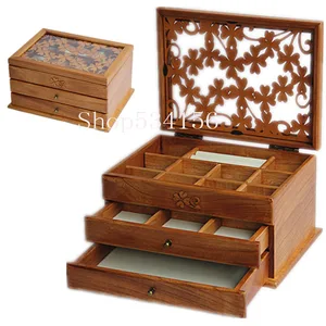 Высококачественная деревянная шкатулка для ювелирных изделий, европейский античный подарок принцессы на свадьбу, день рождения, Рождественская Подарочная коробка для ювелирных изделий