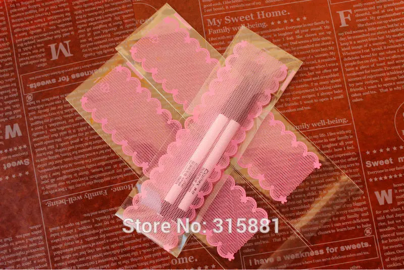 

Pink lace Small Self Seal Party Packaging,gift packing bags 6x23cm 300pcs/lot