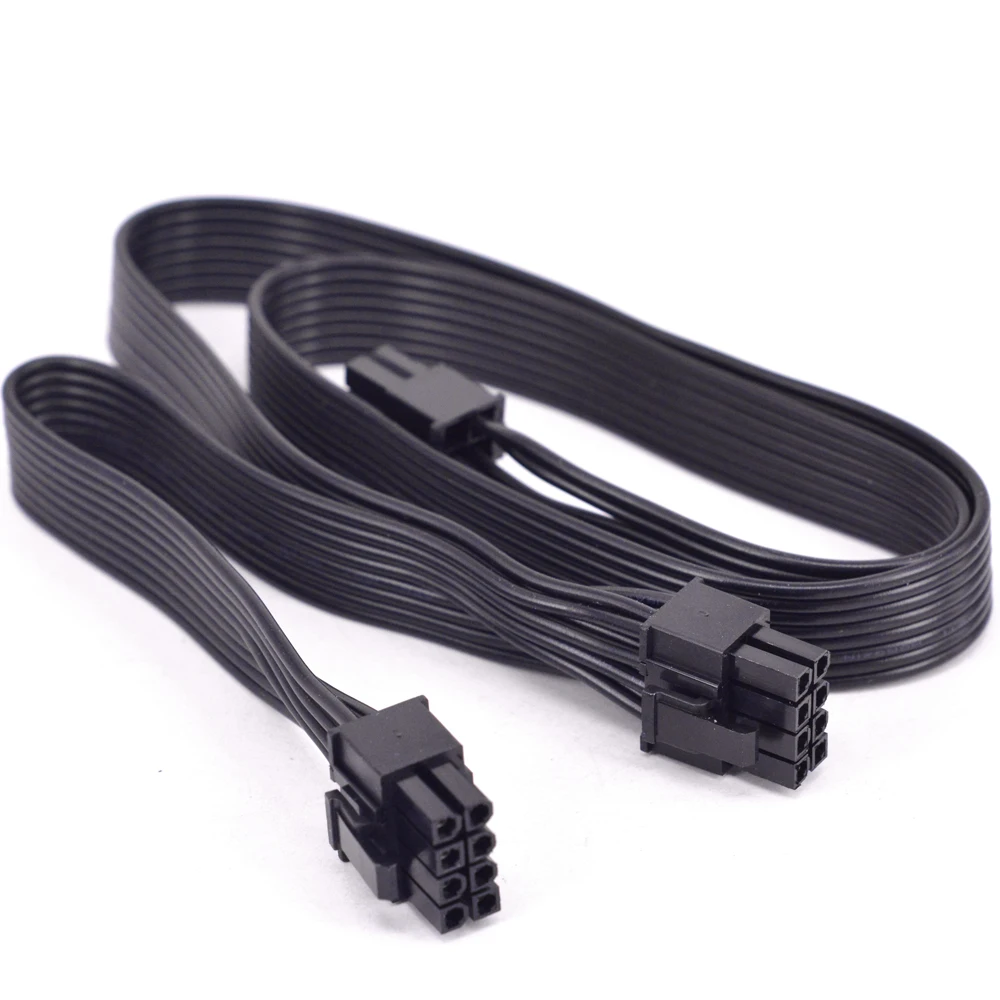 

PCI-e 8Pin 1 to 2 Port 6+2pin Port Spliter Power Cable PCIe 8 Pin to Dual 6Pin for Corsair HX1200i HX1000i HX850i HX750i Modular