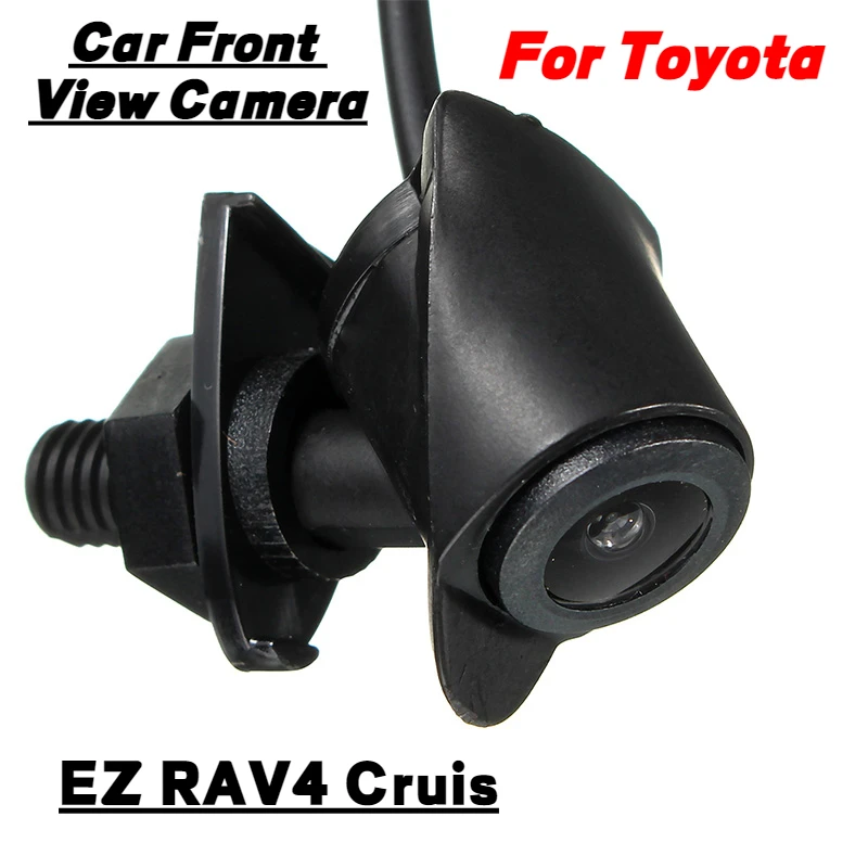 

Car Front View Camera Parking Waterproof Wide Angle Logo Embedded CCD For Toyota Prado Highlander Land Camry Verso EZ RAV4 Cruis