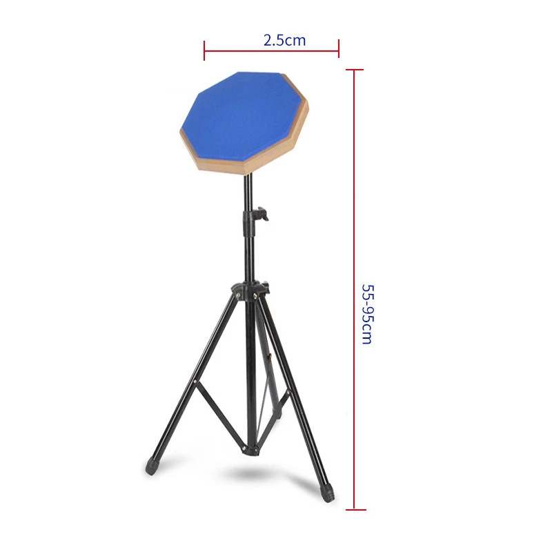

Rubber Wooden Dumb Drum Practice Training Drum Pad with Stand for Jazz Drums Exercise