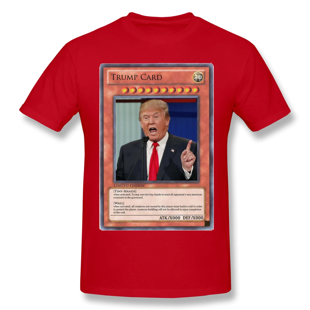 Мужские футболки Yu Gi Oh с изображением карты Трампа забавная хлопковая Футболка