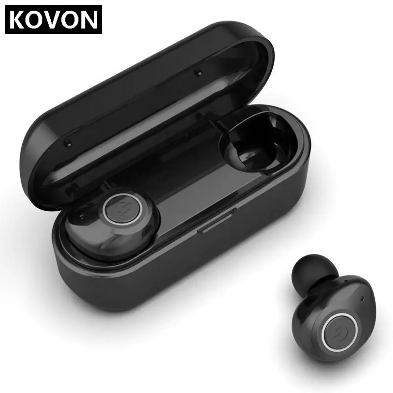 TWS Bluetooth наушники 500 мАч светодиодный дисплей беспроводные V5.0 с микрофоном стерео