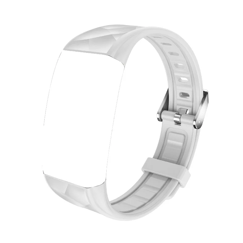 white strap Смарт-часы Ravi T20, фитнес-браслет, измеритель артериального давления, пульсометр, IP68, водонепроницаемые Смарт-часы для Apple, Xiaomi, huawei - Цвет: white strap