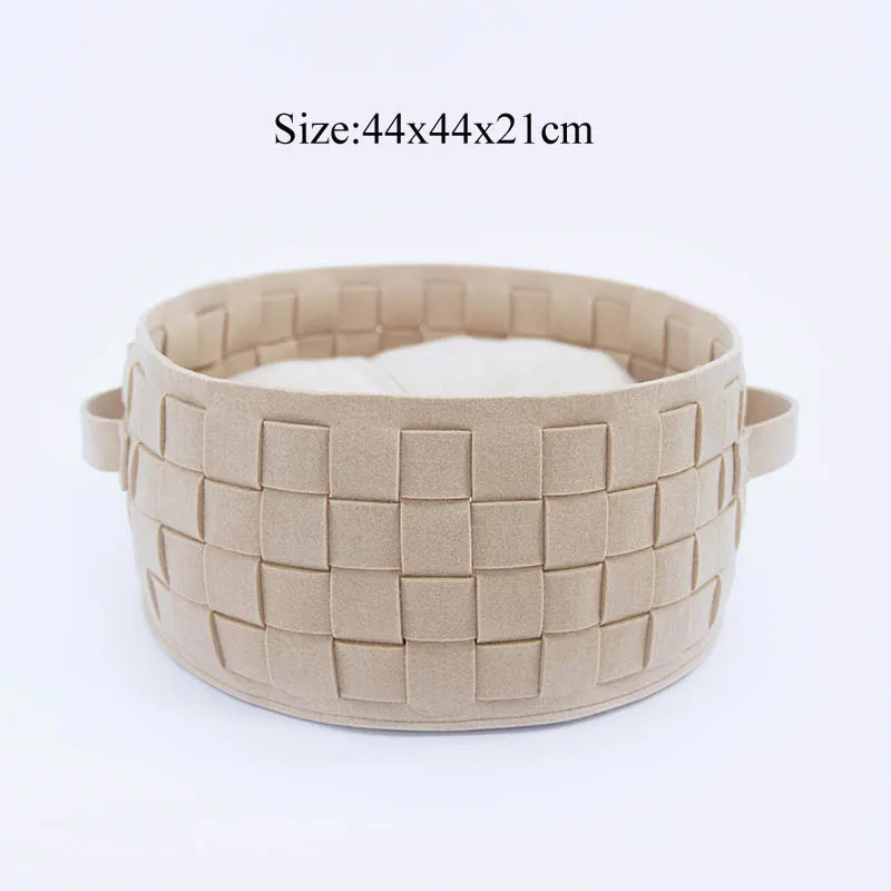 beige solid Теплый фетровый домашний домик для кошек, лежак для собак среднего размера, ручная стирка, уличная палатка для щенков - Цвет: beige solid