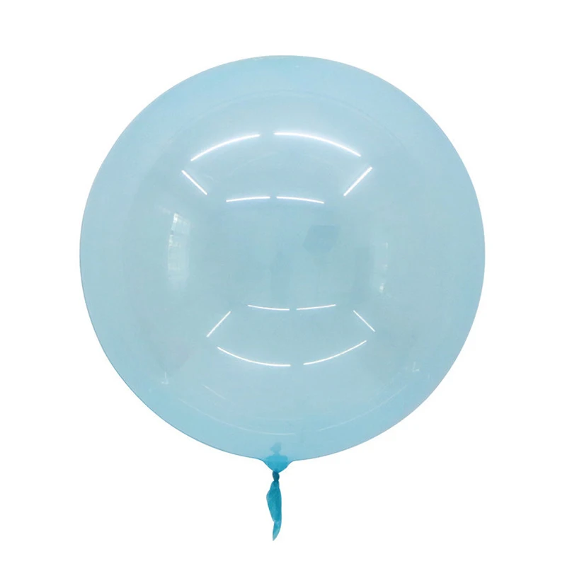 Blue 1 шт. 21/24/36 дюймов без морщин с украшением в виде кристаллов Bobo шар для украшения вечеринок прозрачный гелий пузырь свадебные шары - Цвет: Blue