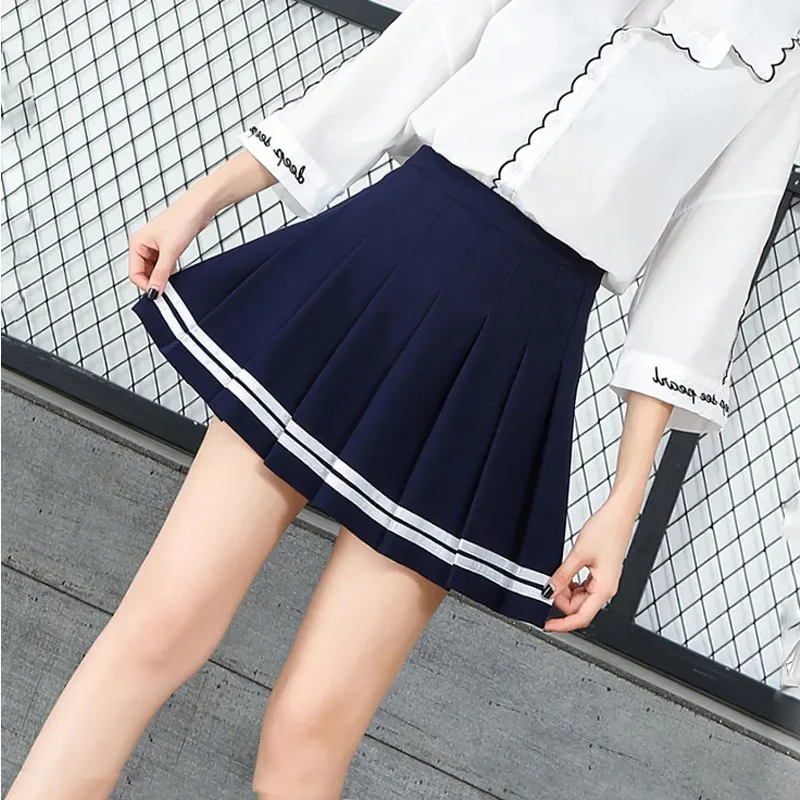 

Summer High Waist Pleated Mini Skirt Pink Pleated Satin Skirt Women's Fashion Slim Waist Casual Tennis Skirts school Vacation