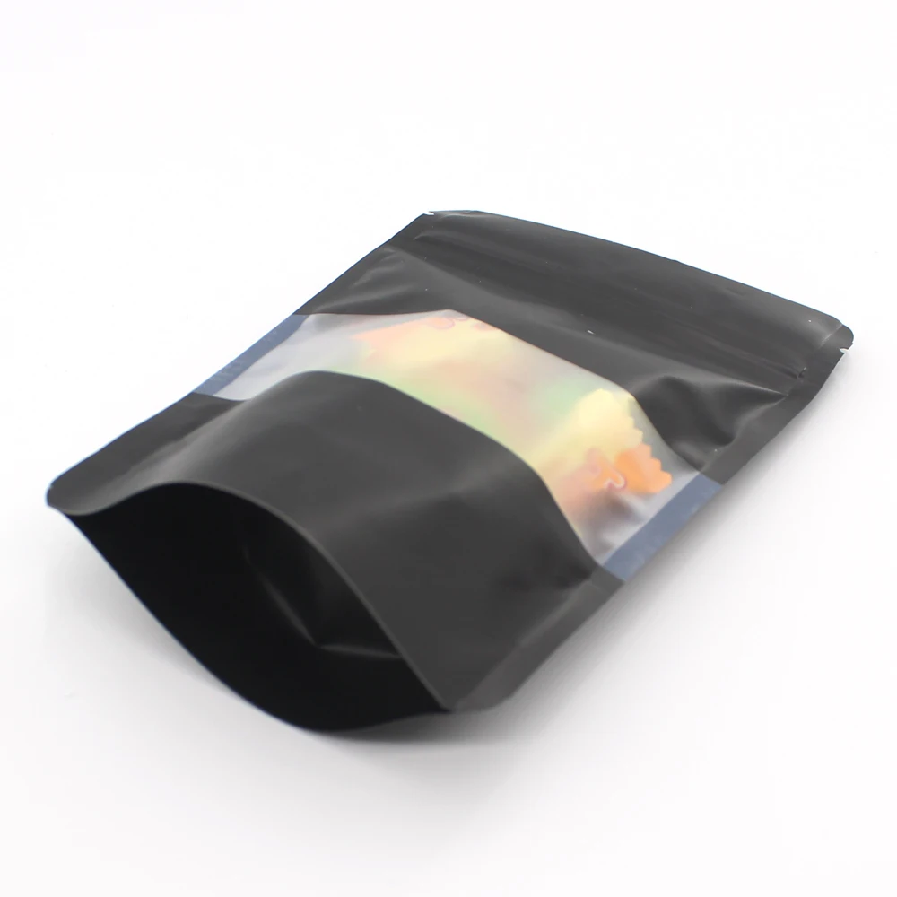 50 шт./лот матовые розовые зеленые черные пластиковые пакеты с замком-молнией и