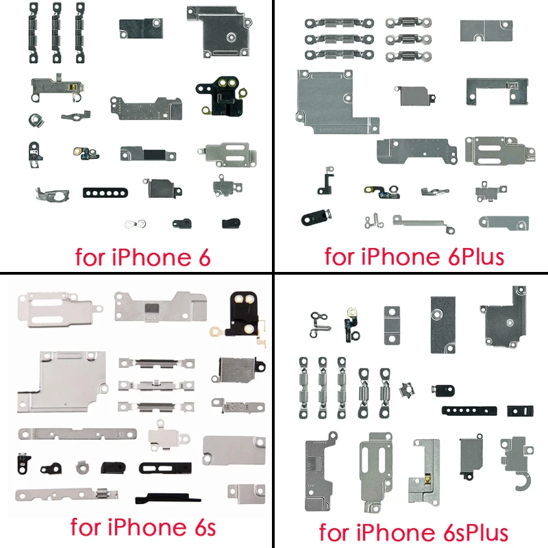 full set small metal internal bracket and screws parts shield plate kit for iphone 6 6 plus 6s 6splus free global shipping