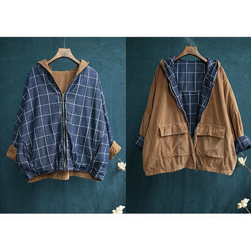 Куртка Max LuLu Женская Вельветовая в клетку роскошная брендовая уличная одежда