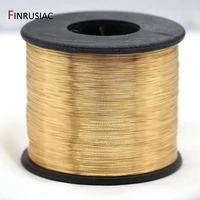 5 meters real gold plated copper wire diy jewelry accessories 0 30 40 50 6mm metal wire for jewellery making