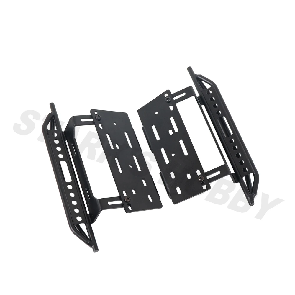 

2pcs Side Steel Armor Sliders Metal Pedals for 1/10 RC Car Crawler Axial SCX10 II 90046 90047 Jeep Wrangler Body Upgrade Parts