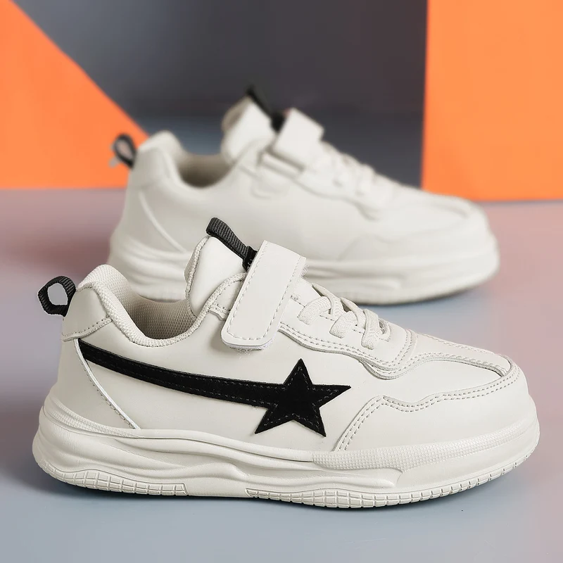 

Sport Boys Sneakers Children Casual Shoes for Kids Leather White Sports Girls Shoe