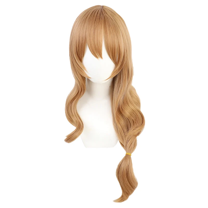 Лиза Genshin воздействия волнистые человеческие волосы длинные ролевая игра