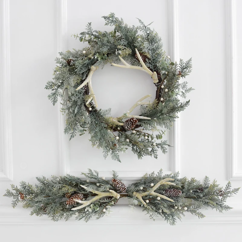 

New Year Christmas Home Decor Artificial Rattan Simulation Garland Christmas Wedding Decoration Room Ornaments Nordic Gifts