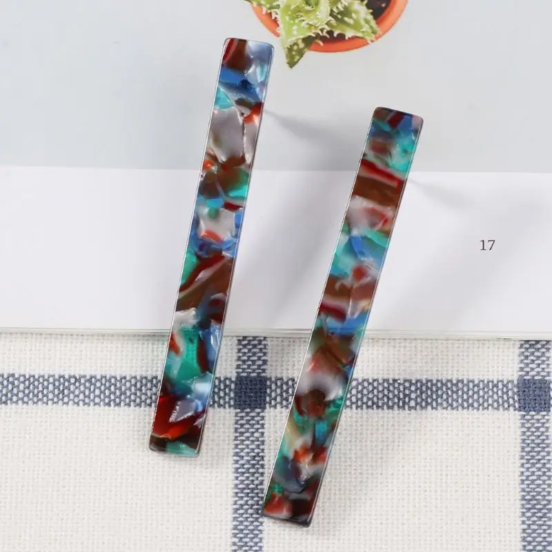 2018 минималистичные квадратные серьги из акриловой смолы геометрические