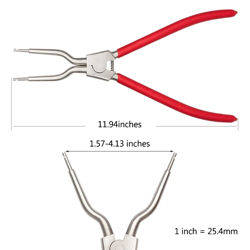 

Red Time-saving Inner/Outer Tub Spring Expansion Tool Washer Spring Removal Tool All Metal for TJTSE-1 1268535 AH35696