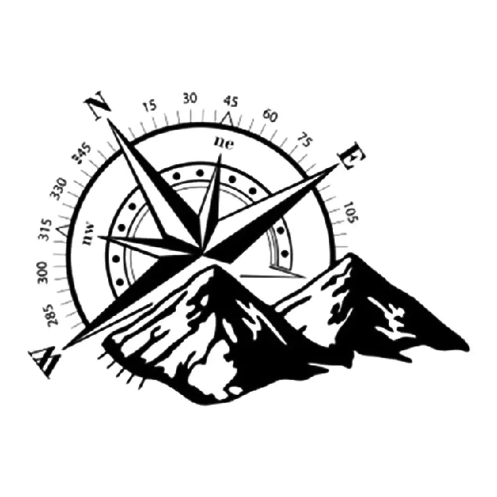 

Self-adhesive Compass Pattern Car Door Body Sticker Decal Vehicle Styling Decor