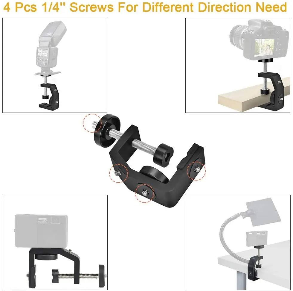 Мини шаровая Головка с c-зажимом регулируемый зажим для крепления камеры набор