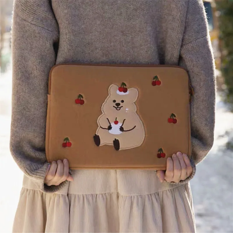 

ipad air4 bag cute 11inch women for pro11 air3 air1/2 10.2 surface go Galaxy Tab A7 S6 Lite s4 10.5 S5e 10.4 13inch laptop bag