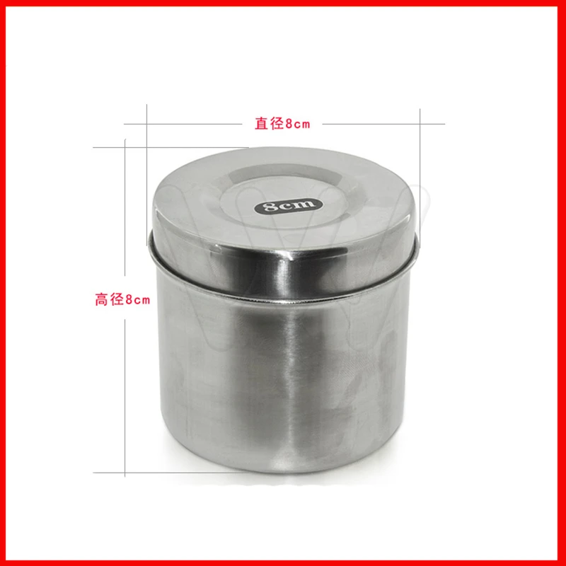 

cm tattoo Medical Stainless Steel Cotton Disinfection Container Tank Alcohol Iodine Gauze Canister Medicine Cylinder Box tool