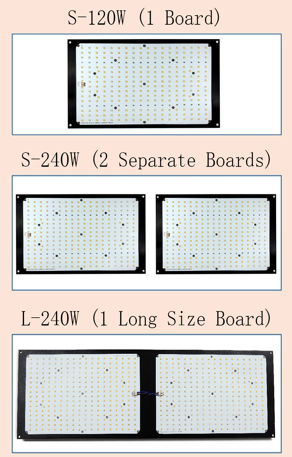 Samsung Board LM301B SK 3000K/3500K/4000K/660nm Dimmable 120W 240W LED Grow Light Full Spectrum for Indoor Hydro Plant