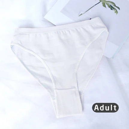 White Adult Балетные танцевальные трусы для девочек и женщин, для взрослых, цветные трусы с высоким вырезом, нижнее белье из хлопка для гимнастики - Цвет: White Adult