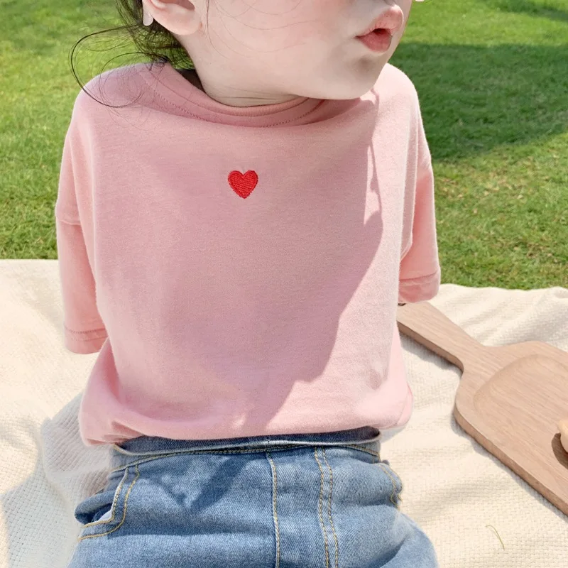 

Детские летние топы, новинка 2020, Детская футболка с коротким рукавом и мультипликационным принтом, Базовая рубашка с коротким рукавом в зап...