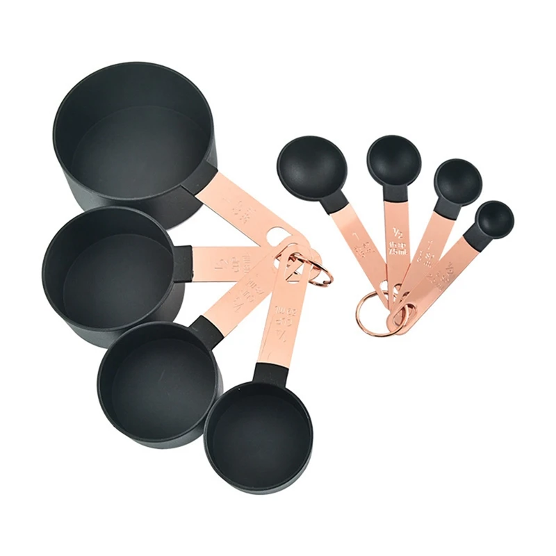 

8-Piece Measuring Spoons Set,Measuring Cup with Stainless Steel Handles,Kitchen Utensils Gadgets