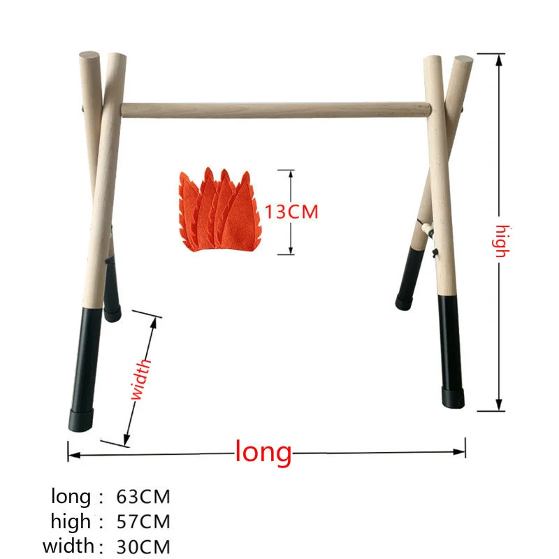 

Nordic Style Baby Gym Play Frame Nursery Sensory Ring-pull Toy Wooden Infant Child Clothes Rack Kids Room Decoration