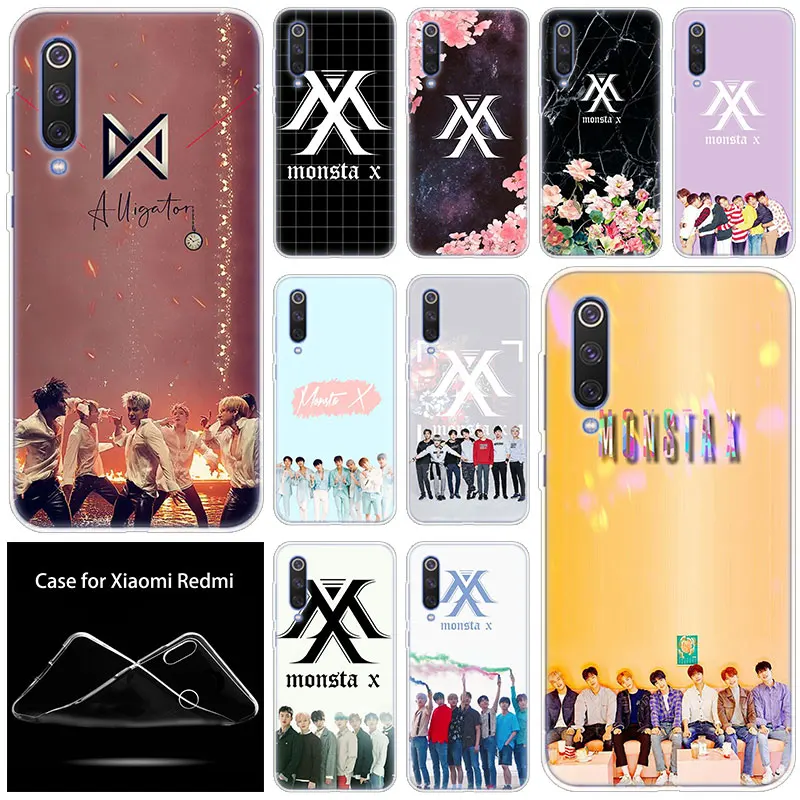 Роскошный мягкий силиконовый чехол Monsta X KPOP для Xiaomi Mi CC9E 9SE 9T 8 Pro A2 A3 Lite 8SE A1 5X 6X Mix 3 2S