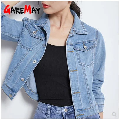 Jeans Jacket and Coats for Women Candy Color loose casual Short Denim Chaqueta Mujer red pink Casaco Jaqueta Feminina | Женская одежда