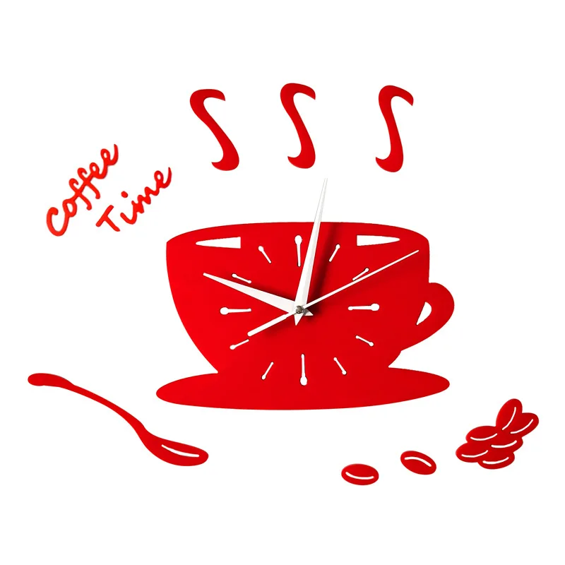 Акриловые настенные часы 3D сделай сам Современное украшение для кухни и дома