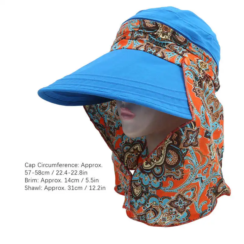 

Visor Cap Comfortable Collar Hat Adjustable for Girls Women